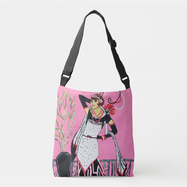 Bonita bolsa de corpo cruzado (Frente)