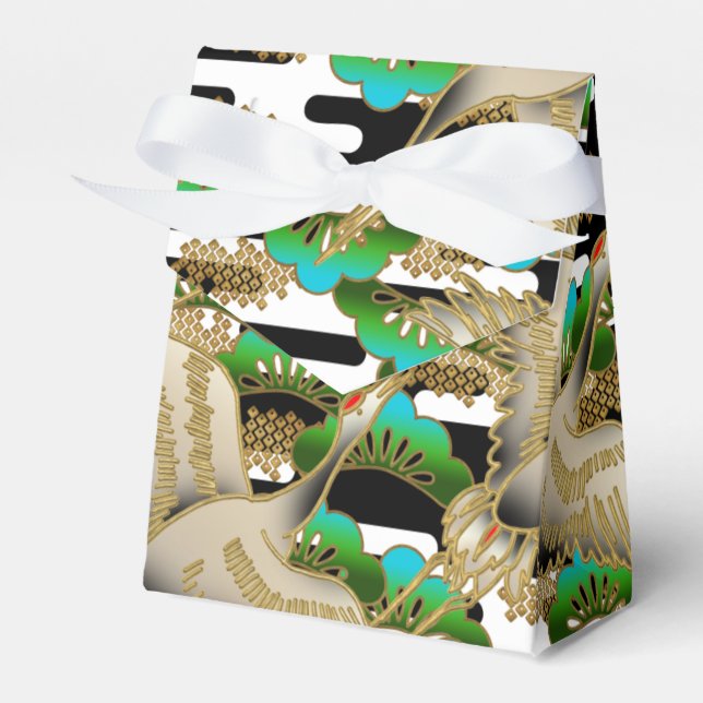 Bonita caixa de impressão de guindaste japonês (Frente)