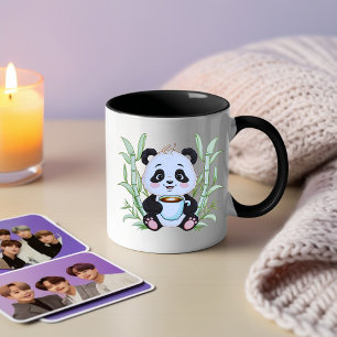 Bonita Caneca de Café Panda - Adorável Arte De Bam