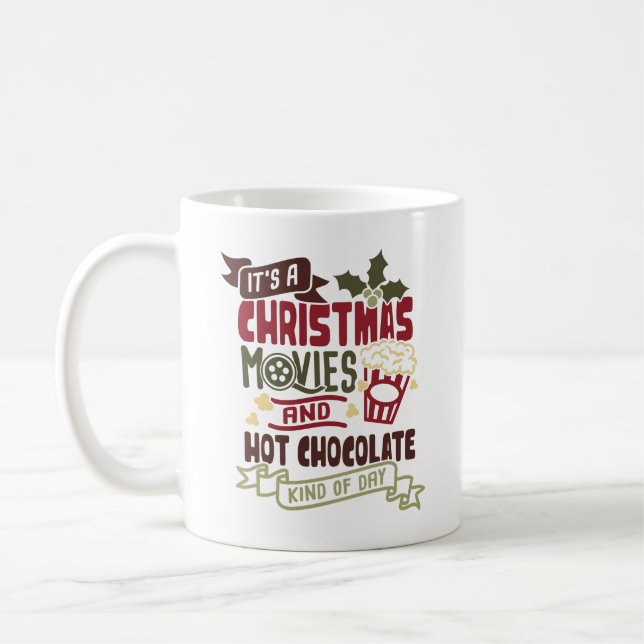 Bonita caneca de Natal Assista Filmes de Natal (Esquerda)