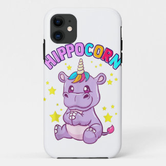Bonita Capa de telefone de Cartoon Hippo Engraçado