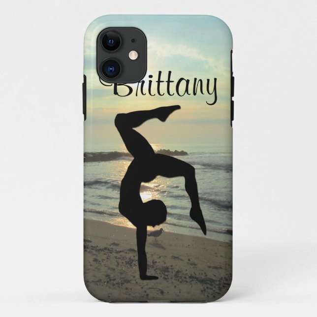 BONITA CAPAS DE IPHONE DE GINÁSTICA PERSONALIZADA (Verso)