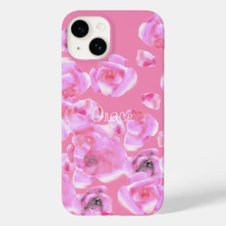 Bonita capas de iphone de Rosas Rosa