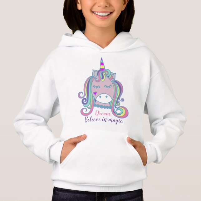 Bonita e Bonito Girly Unicorn Personalizada (Frente)
