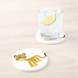 Bonita e Feliz Cartoon Cheetah Porta copos