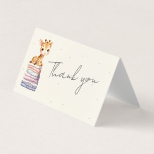 Bonita Girafa Bebê Obrigado