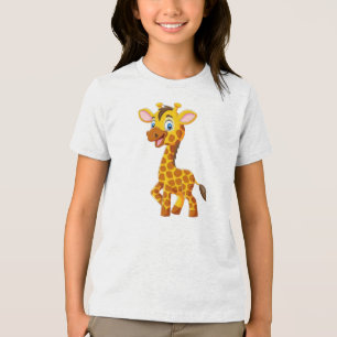 Bonita Girafa Sorrindo Cartoon-35280
