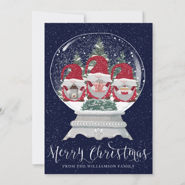 Bonita Gomes em um Cartão de Natal para o Globo de (Frente)