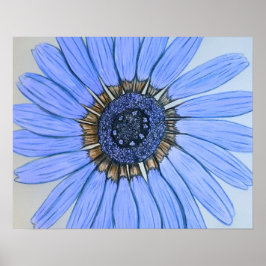 Bonita mão esboçada Poster de Flor