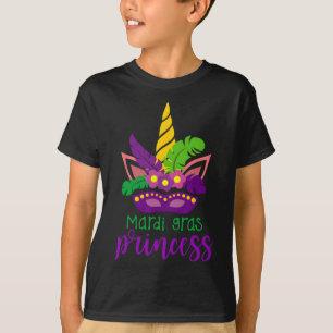 Bonita Mardi Gras Princesa Camisa Crianças Bebidas