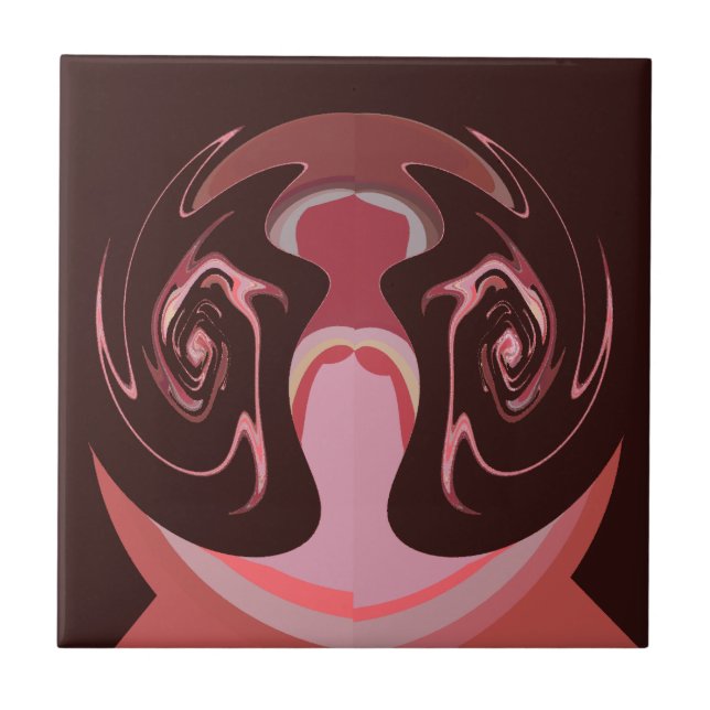 Bonita Maroon Motif Impressão (Frente)