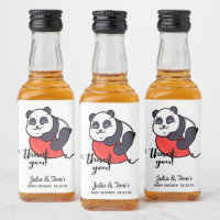 Bonita Panda Obrigado Chá de fraldas