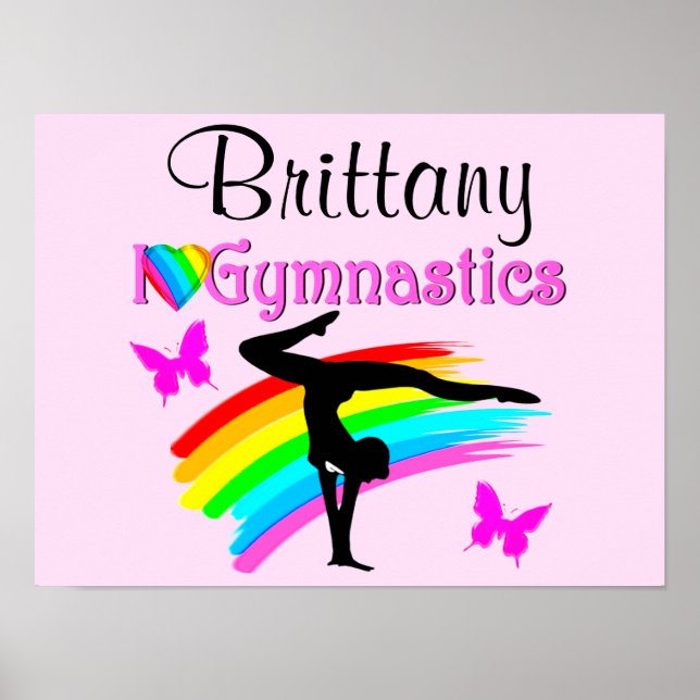 BONITA POSTER DE GINÁSTICA PERSONALIZADA (Frente)