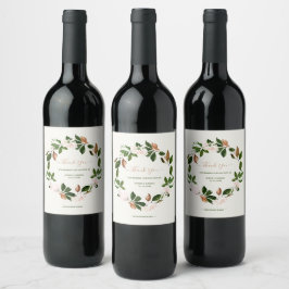 Bonita Queda Obrigado Rótulos De Garrafas De Vinho