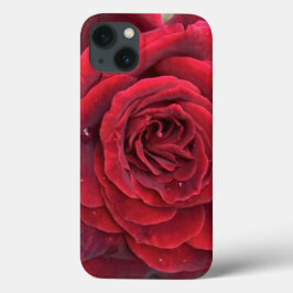 Bonita rosa vermelha iphone 13 case