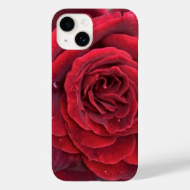 Bonita rosa vermelha iphone 14 case
