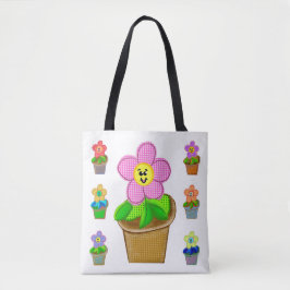 Bonita Rosada Posy Flores Poedeiras Shoulder Tote 