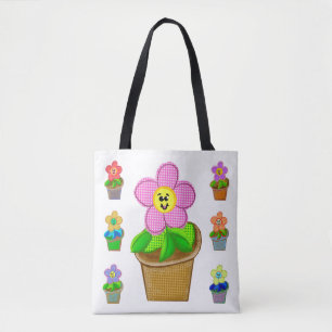 Bonita Rosada Posy Flores Poedeiras Shoulder Tote