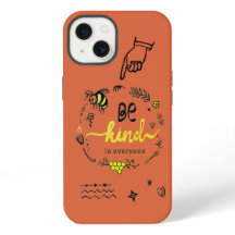 Bonita Trendy Doodles Black Dourado Bee Orange