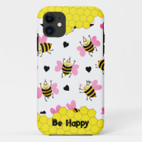 Bonitas capas de iphone de abelhas-pentes