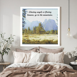 Bonitas Montanhas Mágicas Citação Inspiracional