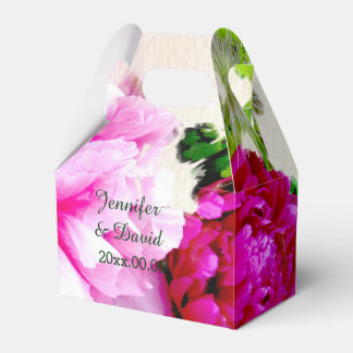 Bonitas Peonies Casando Caixa de Favor Gable