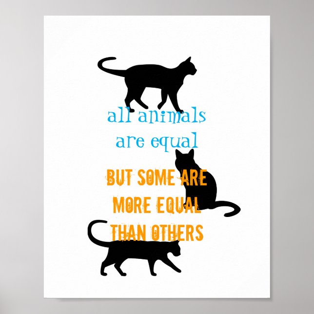 bonitinha poster de citação de gato para amantes d (Frente)