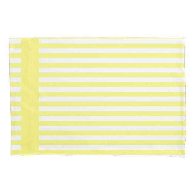 Bonito Amarelo Sunny & White Strips Personalizado (Frente)