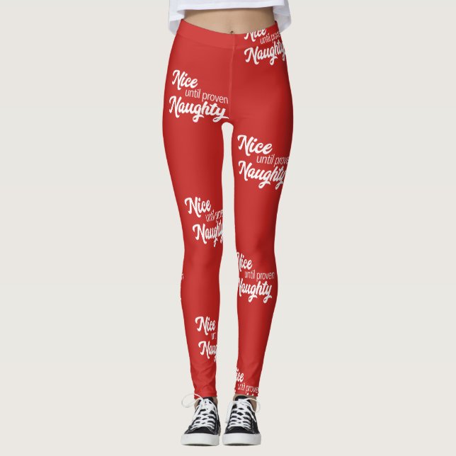 Bonito até leggings maliciosas comprovadas (vermel (Frente)