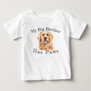 Bonito bebê meu irmão mais velho tem camisa de l