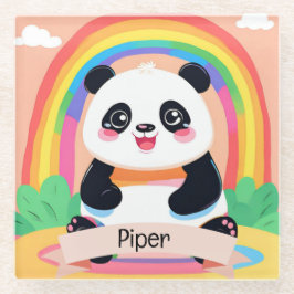 Bonito Bebê Panda Rainbow