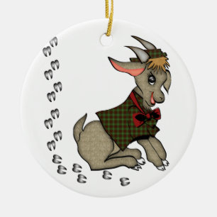 Bonito Billy Goat com Ornamento Bowtie