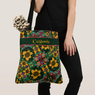 Bonito Boho Floral Daisy Custom Inspirivity bolsa