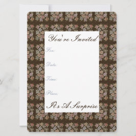 Bonito Chocolate Flor Convite