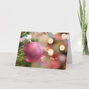 Bonito como Cartão de Natal Rosa com Anjo nas cost