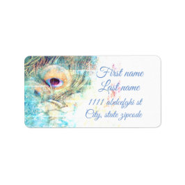 Bonito como etiqueta de endereço de pavão