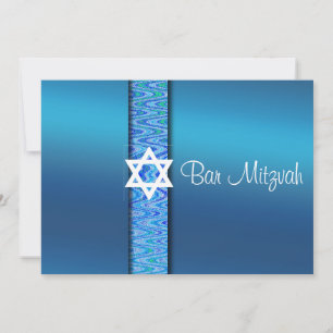 Bonito, convite de Mitzvah do bar, estrela de