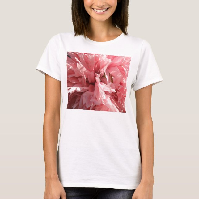 Bonito cor-de-rosa, damas T camisa (Frente)