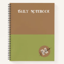 Bonito cores verde e castanho Presente personaliza