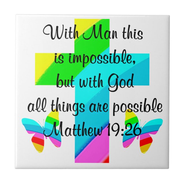 BONITO CRUZ E CHUMBO MATTHEW 19:26 DESIGN (Frente)