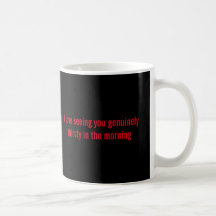 Bonito dizer caneca de café