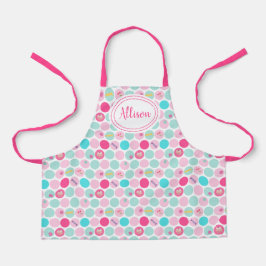 Bonito Doce Cupcake Pontos Meninas Rosa | Branco