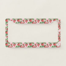 Bonito Elegante Morango Rosa-Rosa-Desenhada-Mão