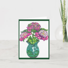 Bonito em Cartão de Nota Dobrado Rosa