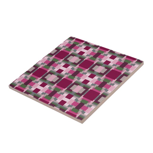 Bonito em Rosa e Verde Bloco de Cor  (Lateral)