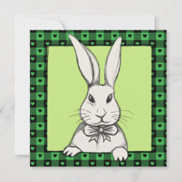 Bonito Engraçado Felz pascoa de Vintage Bunny Pers