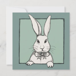 Bonito Engraçado Felz pascoa de Vintage Bunny Pers