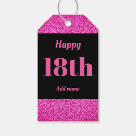 bonito etiquetas de presente de aniversário person