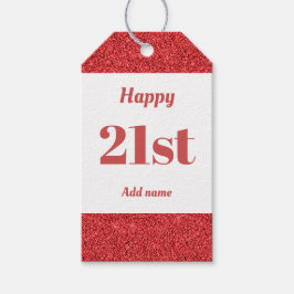 bonito etiquetas de presente de aniversário person