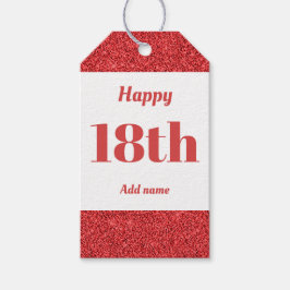 bonito etiquetas de presente de aniversário person